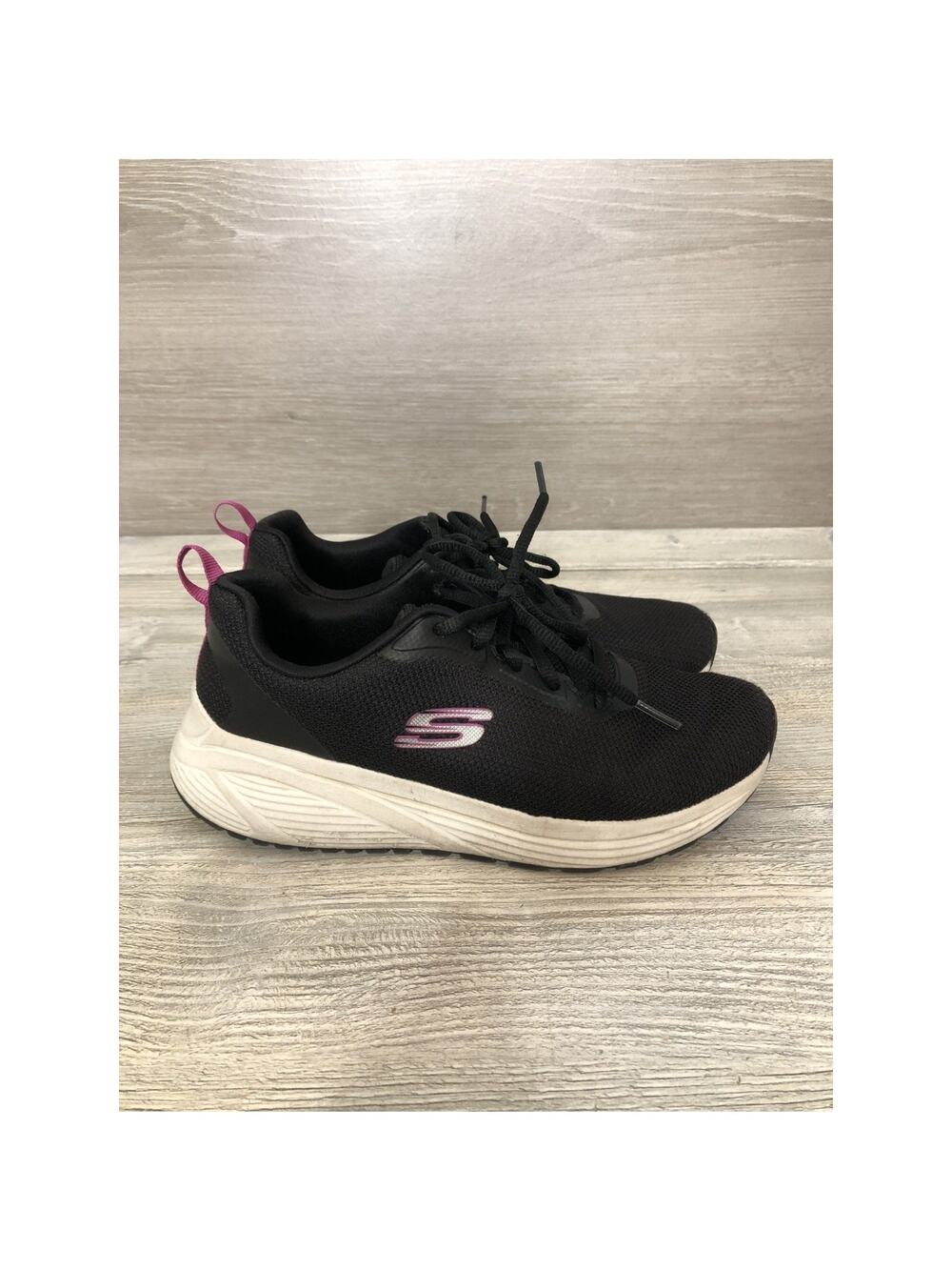 Tory Burch Women's Howell Black US 7 M Leather Low Top Lace-Up Sneakers